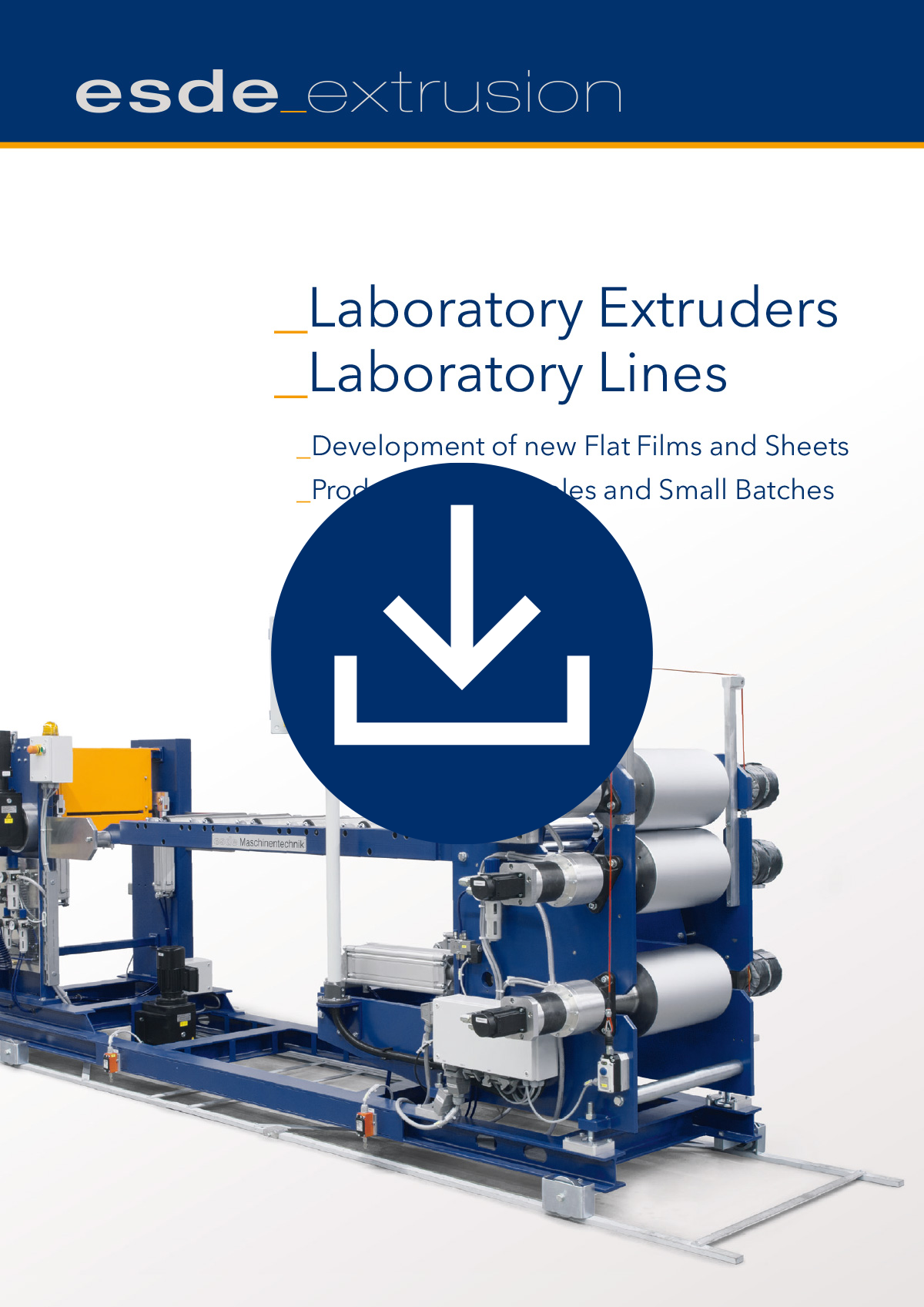 Brochure esde laboratory Extruders and Laboratory Lines